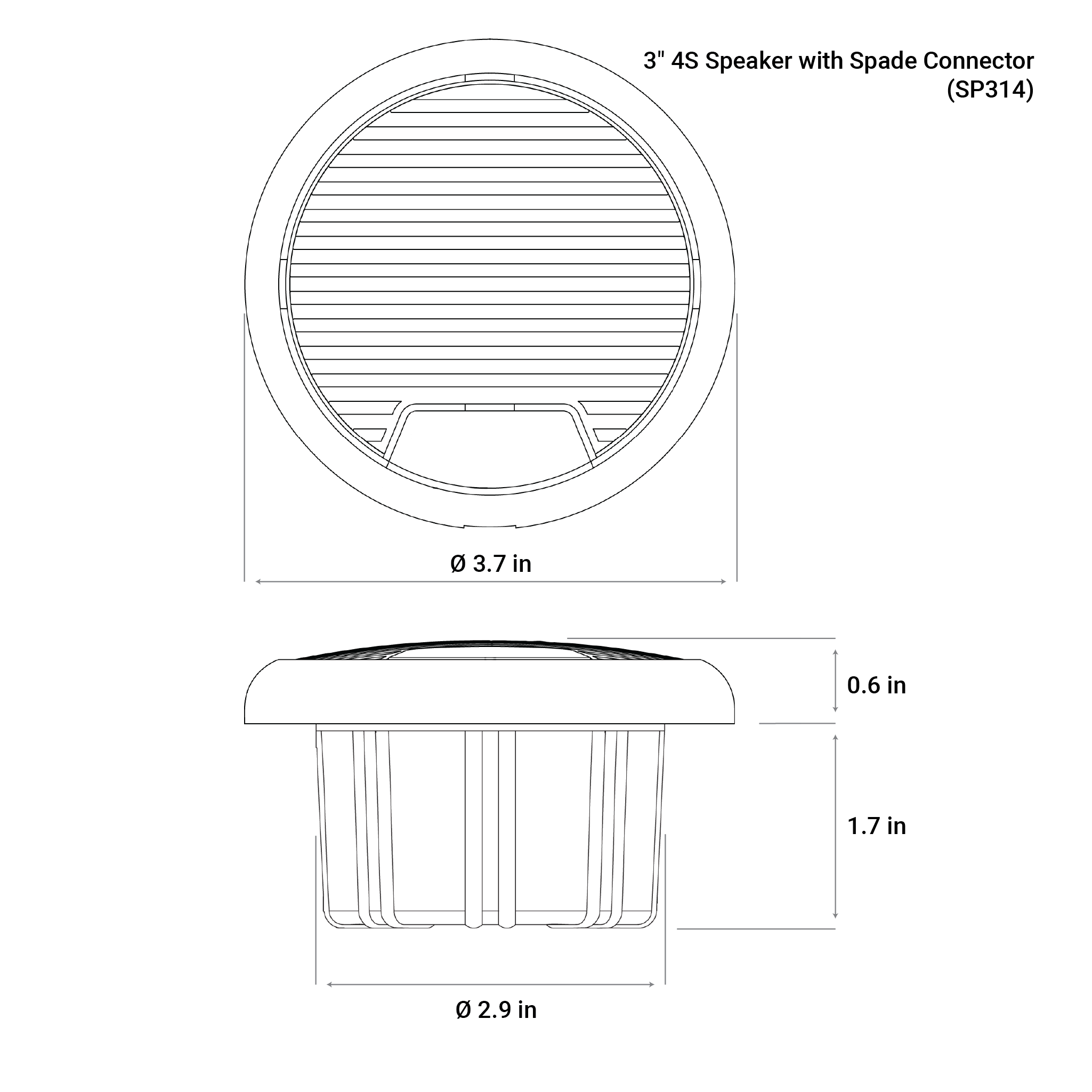 3" 4S Speaker