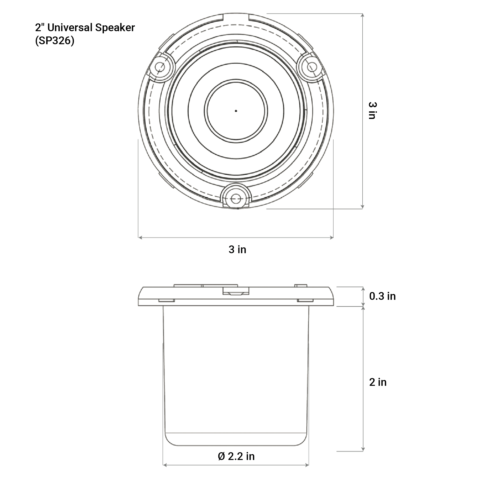 2" Universal Speaker