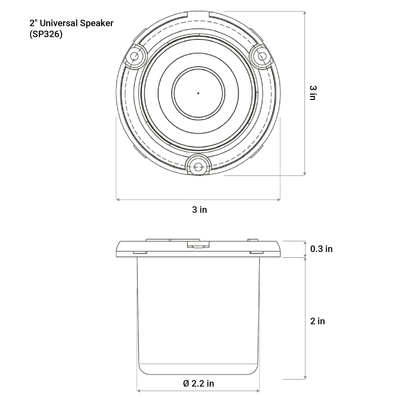 2" Universal Speaker